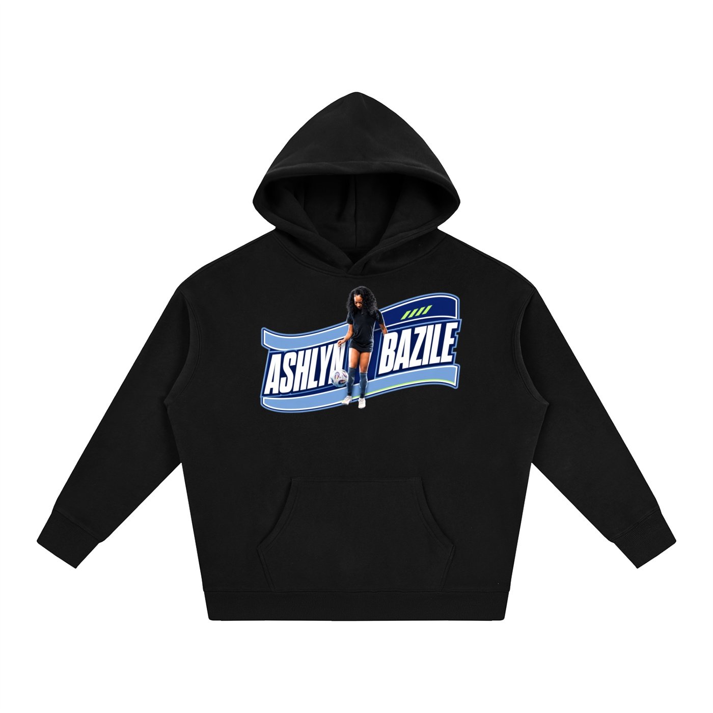 Ashlyn Bazile Oversize Fleeced Hoodie - Image 1