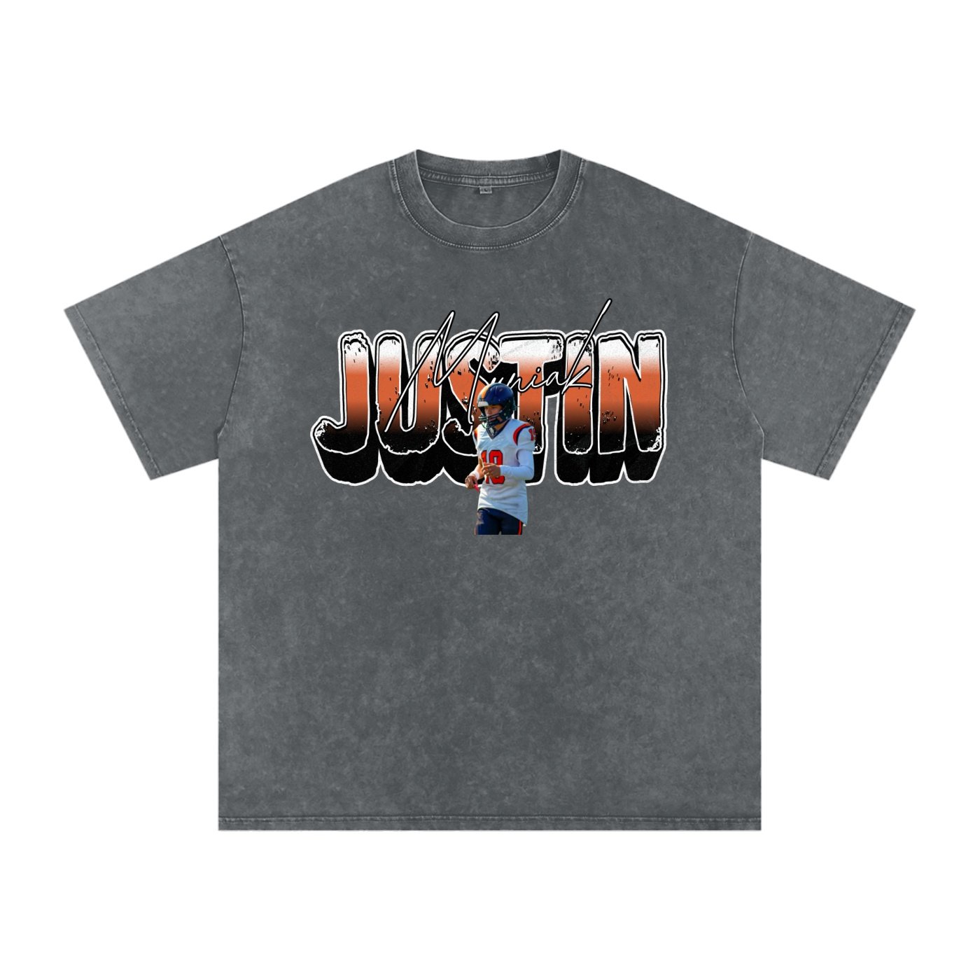Justin Muniak Snow Washed Oversized TEE - Image 4