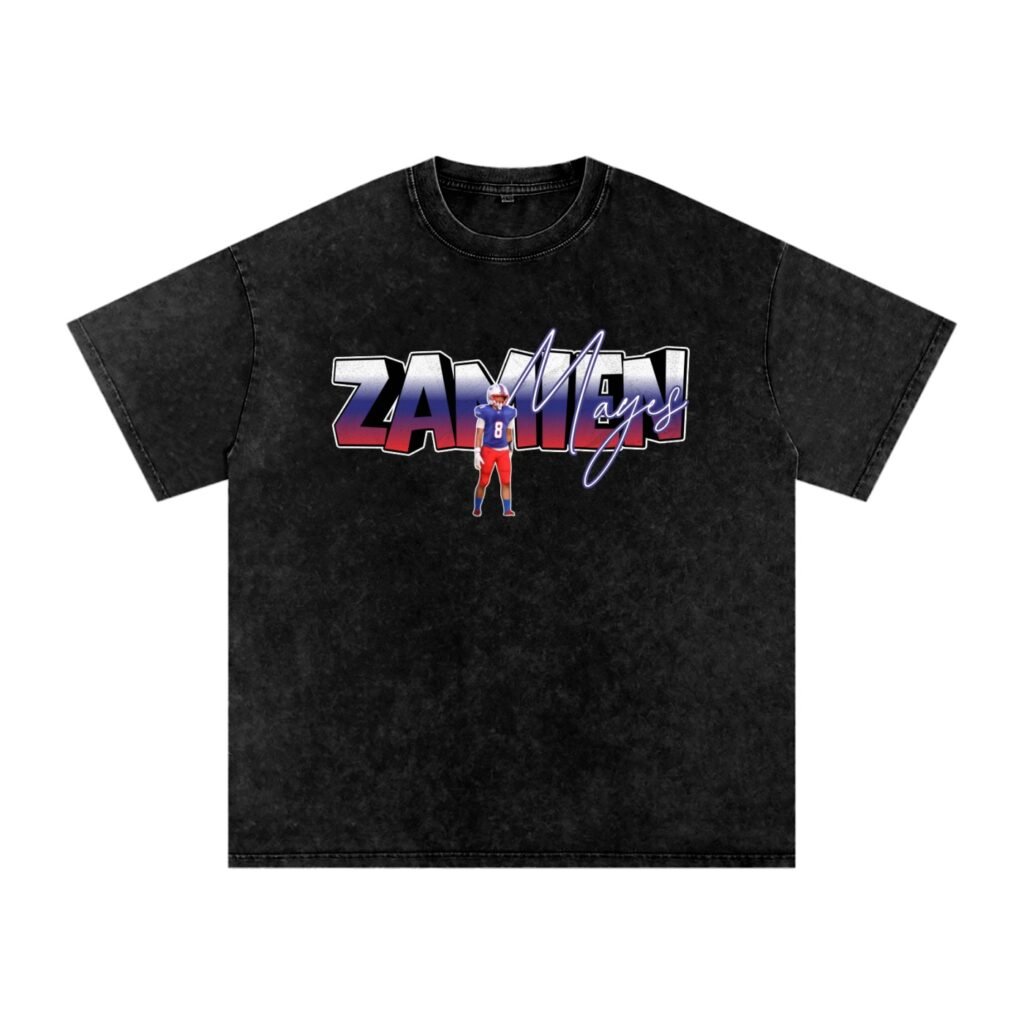 Zamien Lee Mayes Snow Washed Oversized TEE