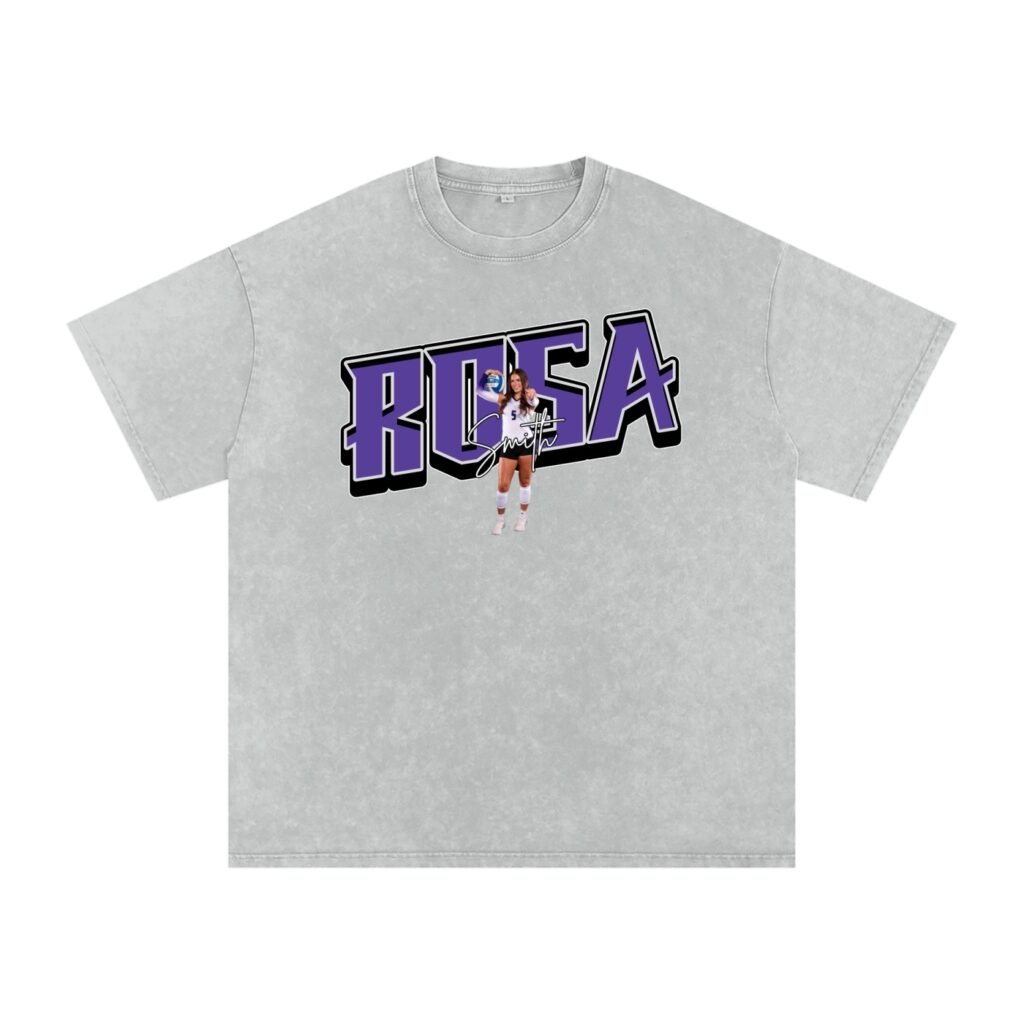 Rosa Smith Snow Washed Oversized TEE