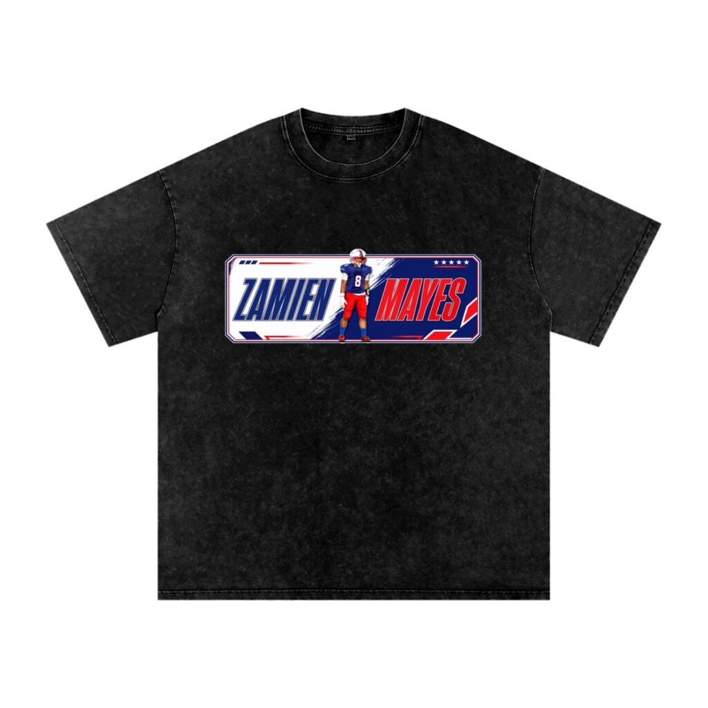 Zamien Lee Mayes Snow Washed Oversized TEE