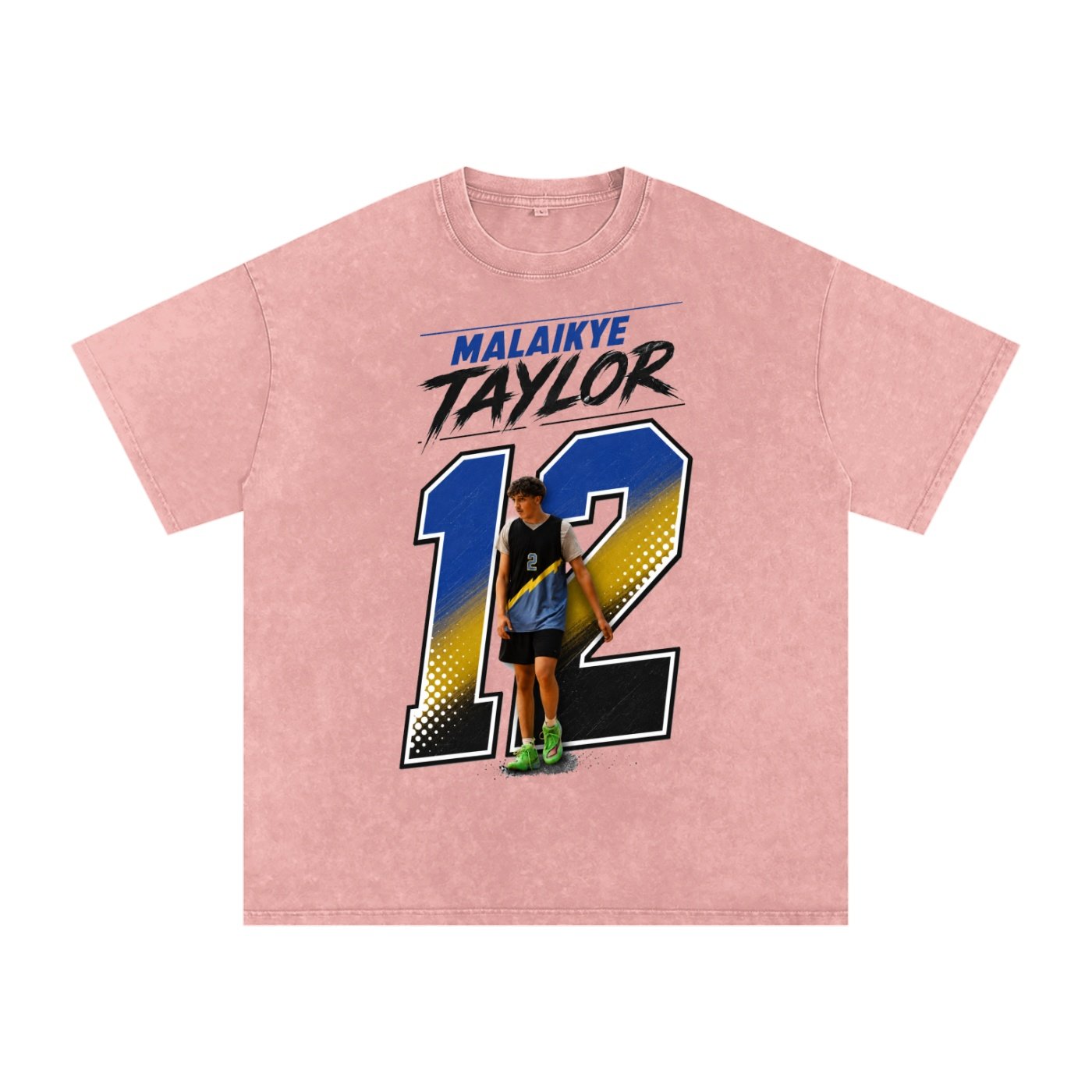 Malaikye Taylor Snow Washed Oversized TEE - Image 4