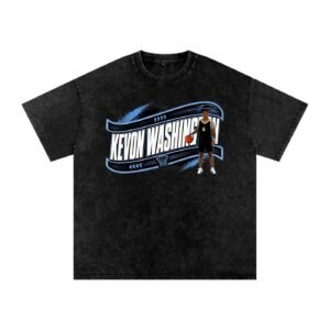 Kevon Washington Snow Washed Oversized TEE - Image 1