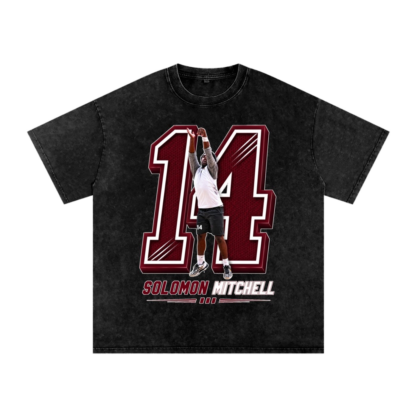 Solomon Mitchell Snow Washed Oversized TEE - Image 1