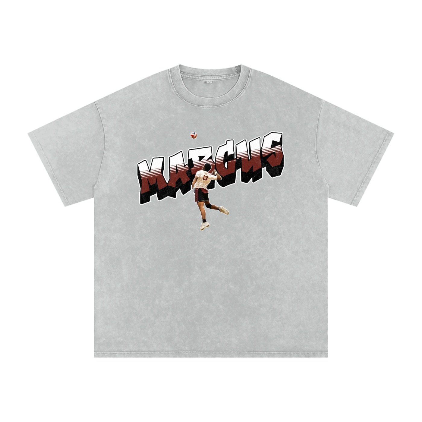 Marcus Riley Snow Washed Oversized TEE - Image 3
