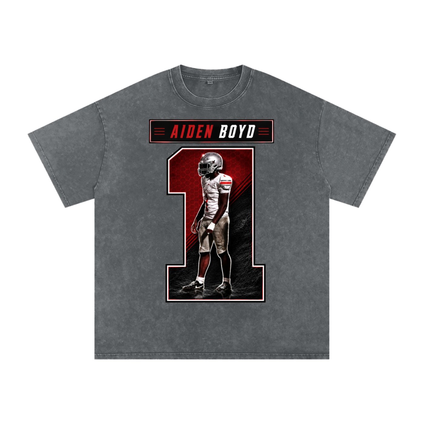Aiden Boyd Snow Washed Oversized TEE - Image 4