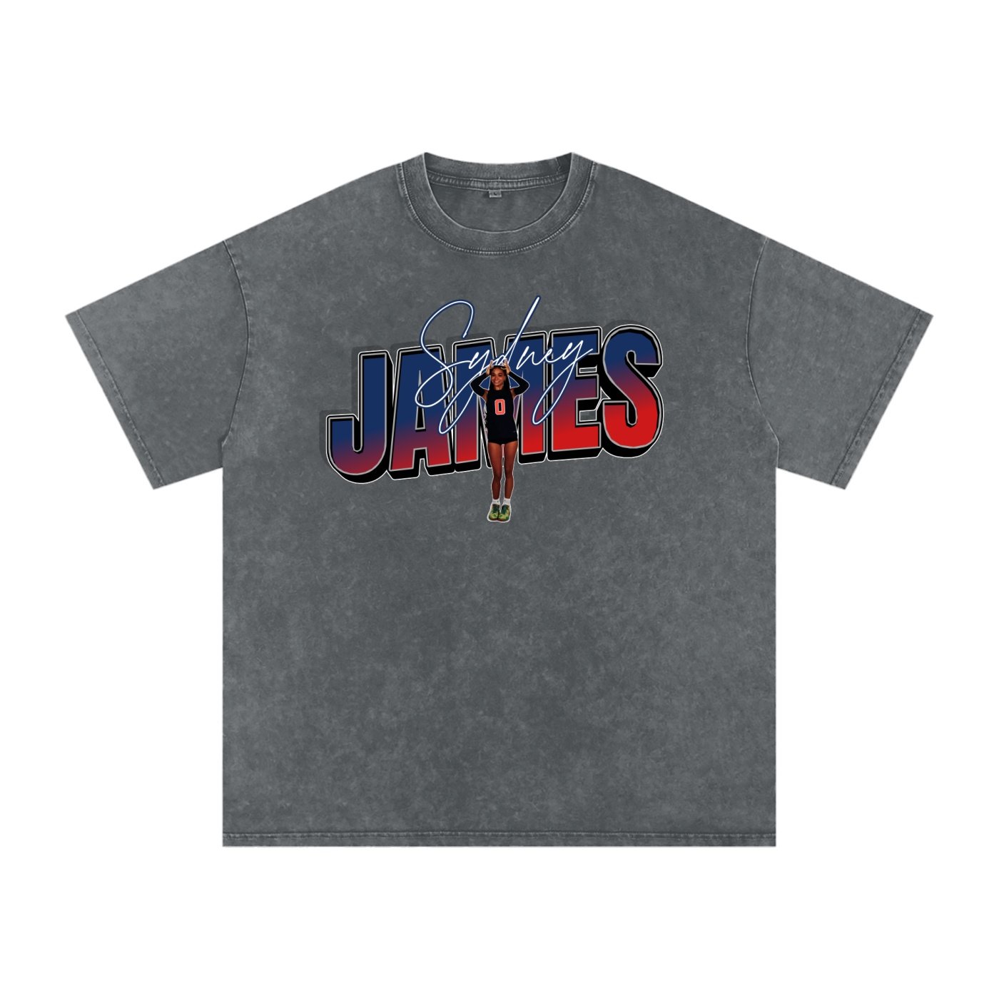 Sydney James Snow Washed Oversized TEE - Image 4