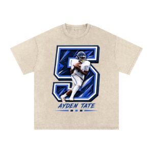 Ayden Tate Snow Washed Oversized TEE - Image 2