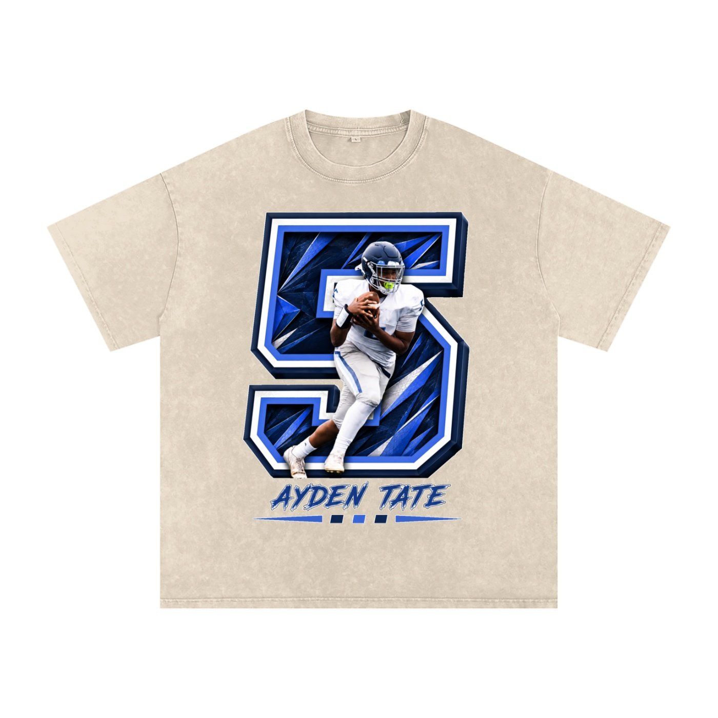 Ayden Tate Snow Washed Oversized TEE - Image 2