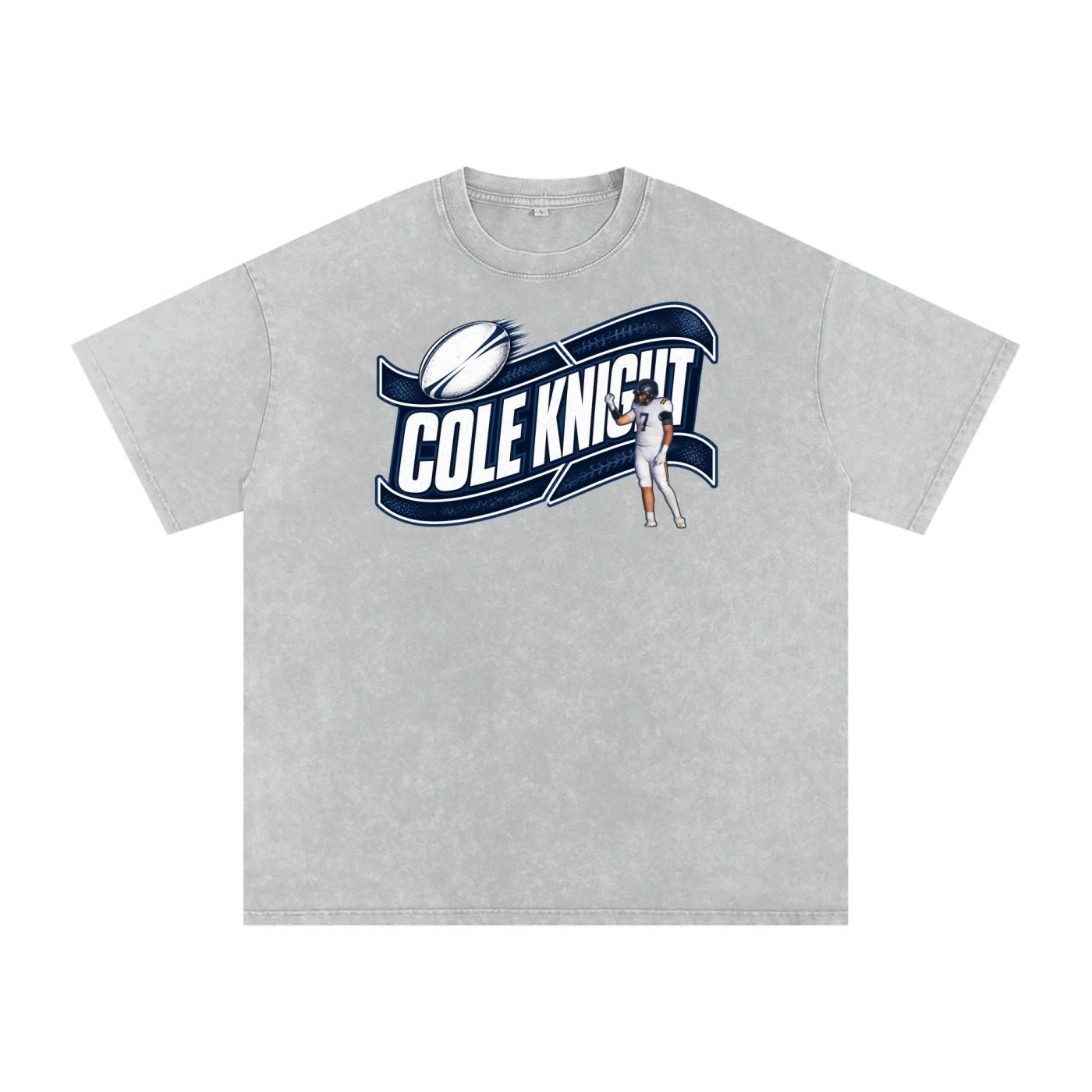 Cole Knight Snow Washed Oversized TEE - Image 3