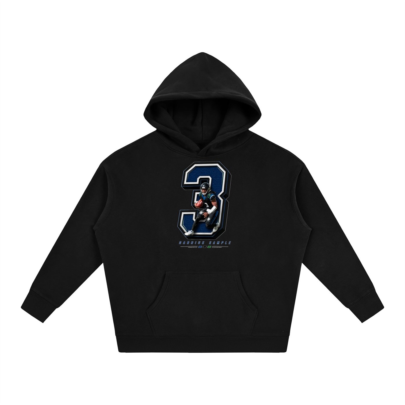 Darrius Sample Oversize Fleeced Hoodie - Image 1