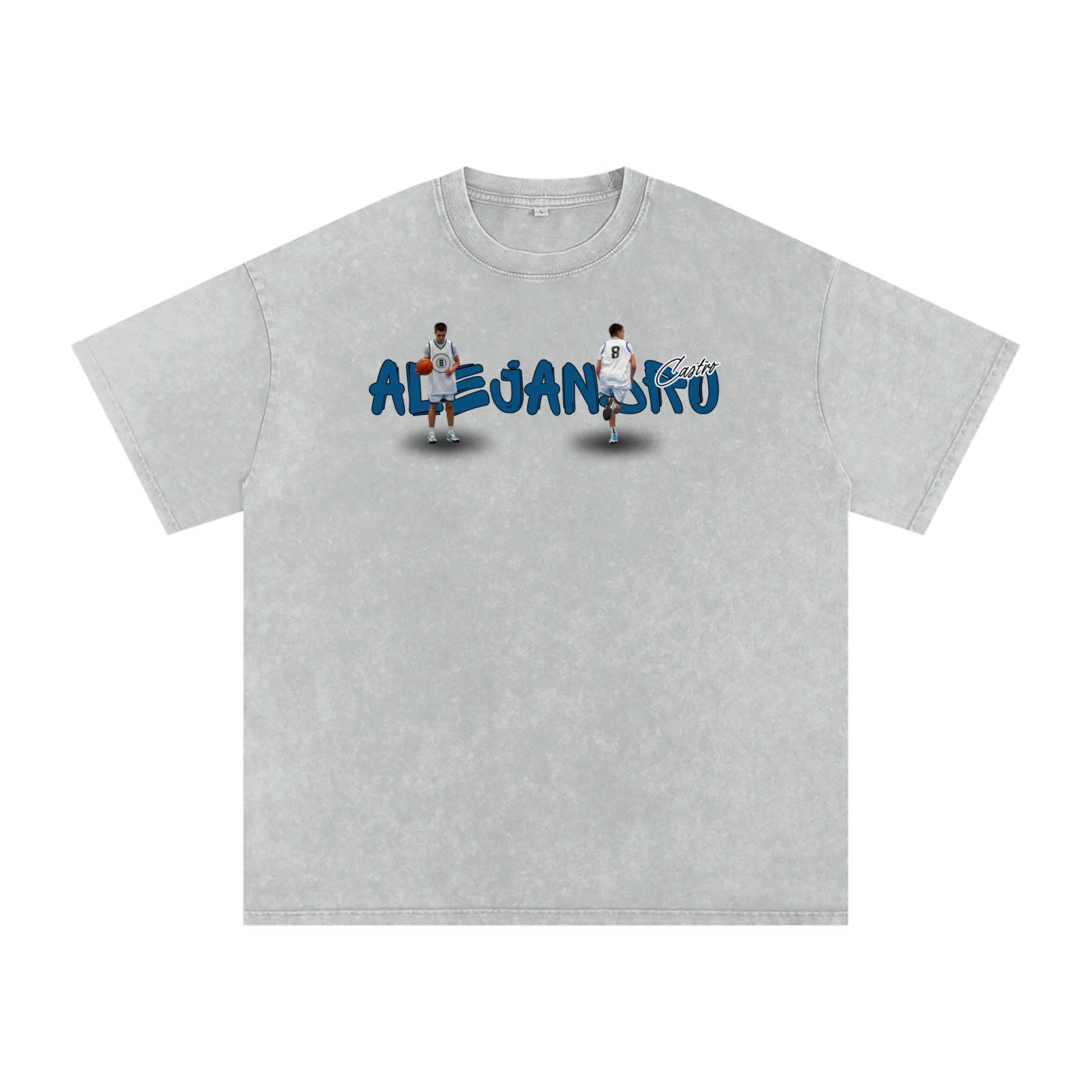 Alejandro Castro Snow Washed Oversized TEE - Image 3