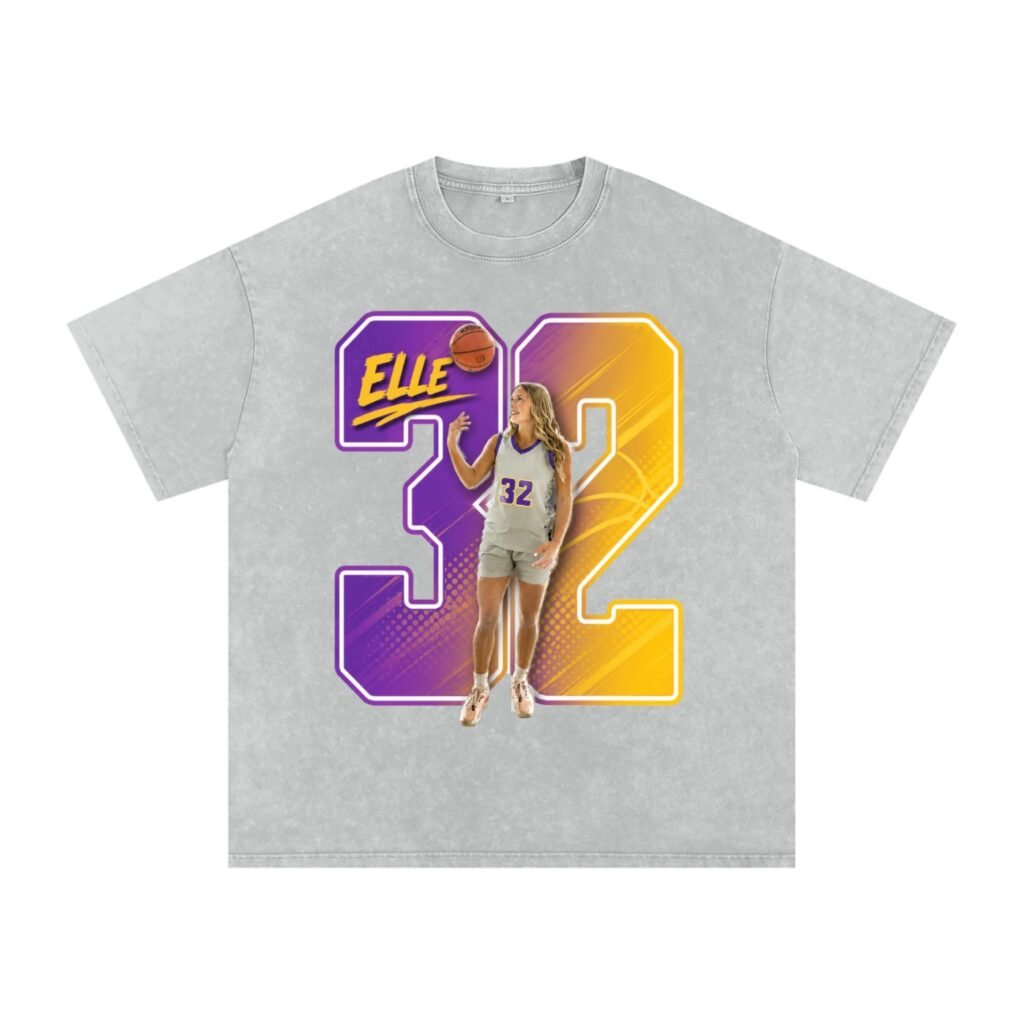 Elle Jo Johnson Snow Washed Oversized TEE