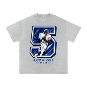 Ayden Tate Snow Washed Oversized TEE - Image 3