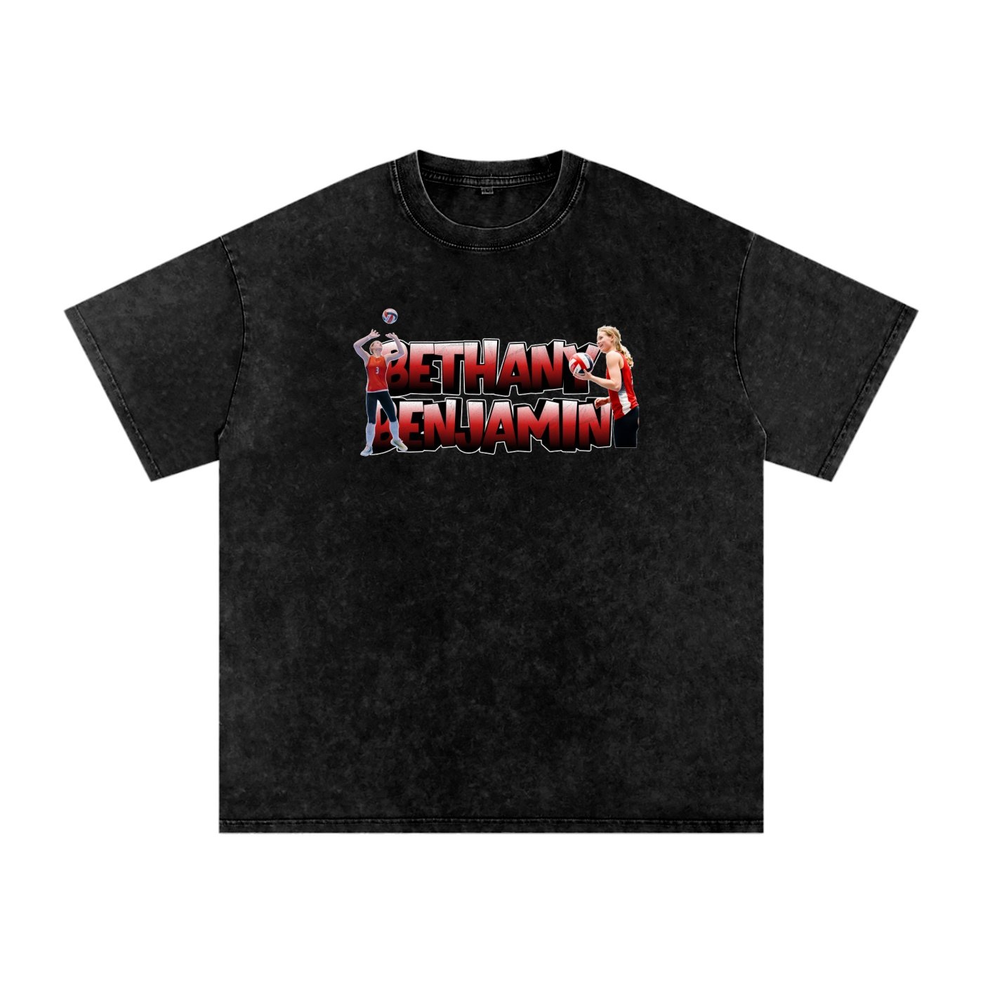 Bethany Benjamin Snow Washed Oversized TEE - Image 1