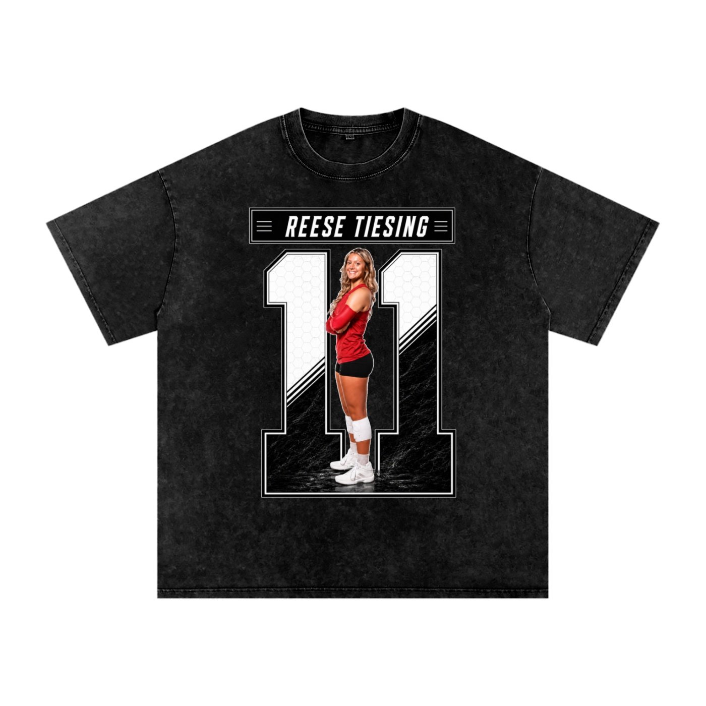 Reese Tiesing  Snow Washed Oversized TEE - Image 1
