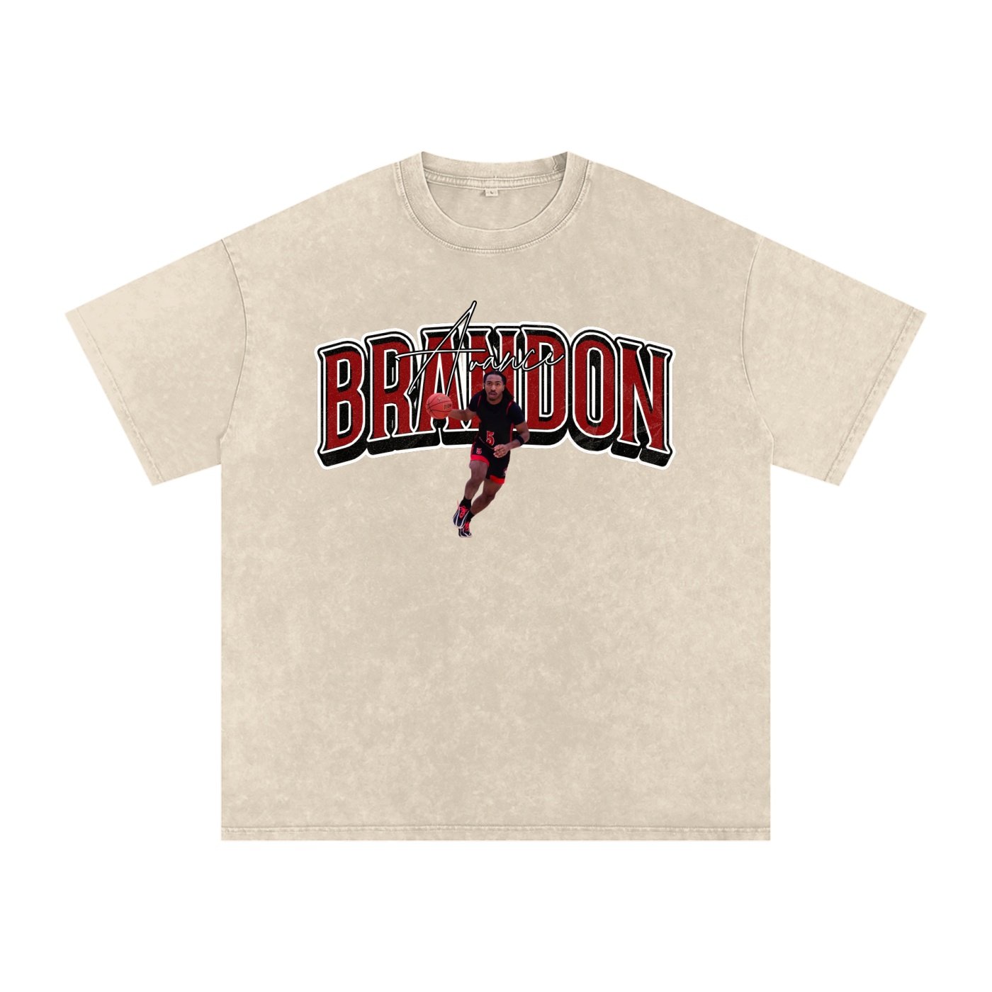 Brandon Avance Snow Washed Oversized TEE - Image 2
