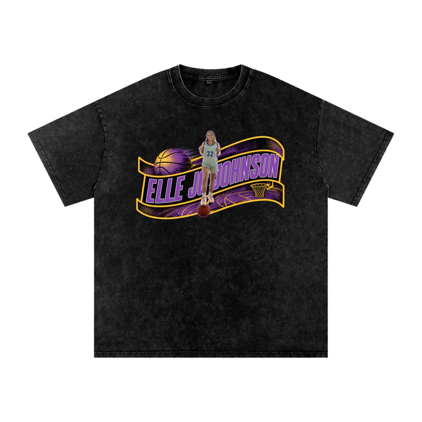 Elle Jo Johnson Snow Washed Oversized TEE - Image 1
