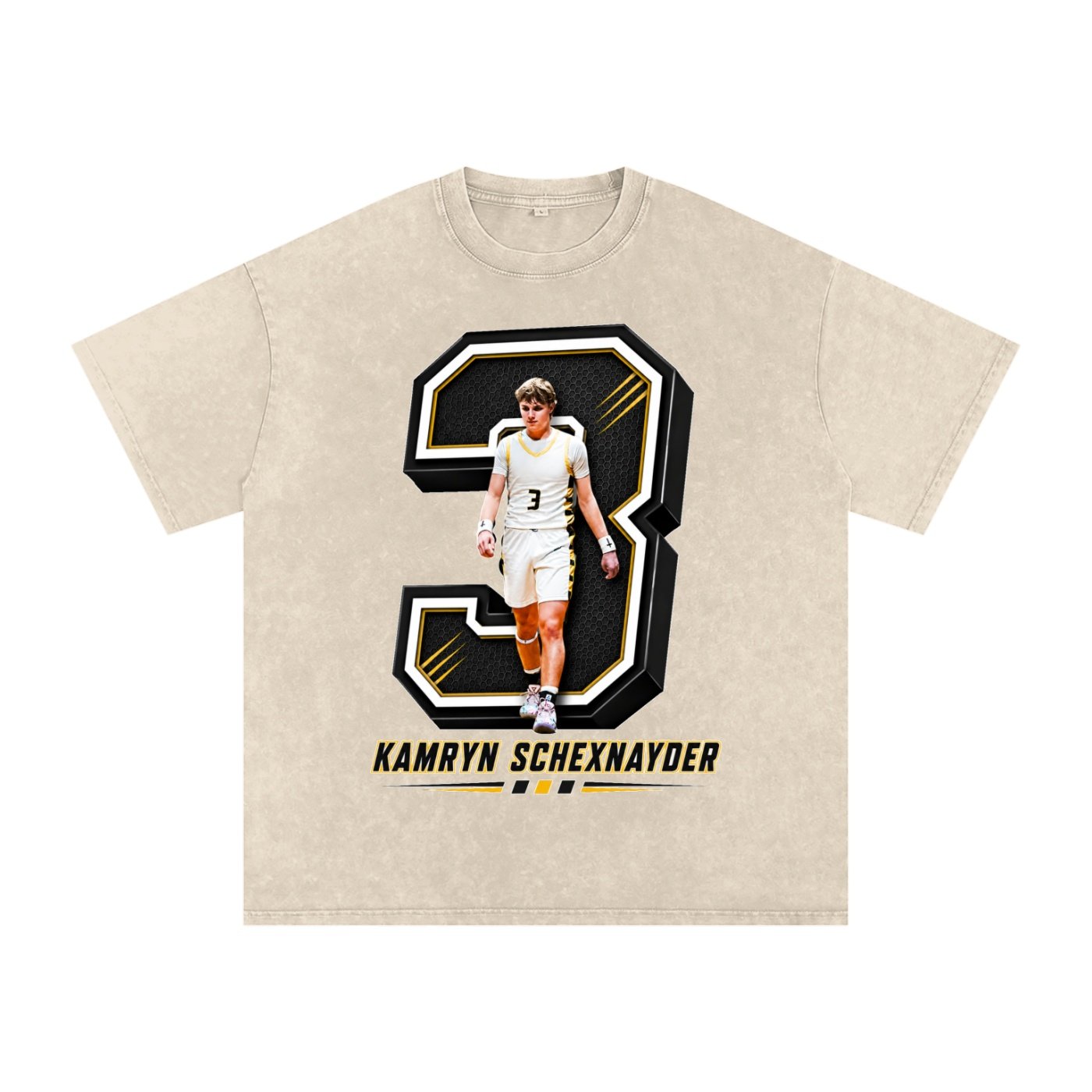 Kamryn Schexnayder Snow Washed Oversized TEE - Image 2