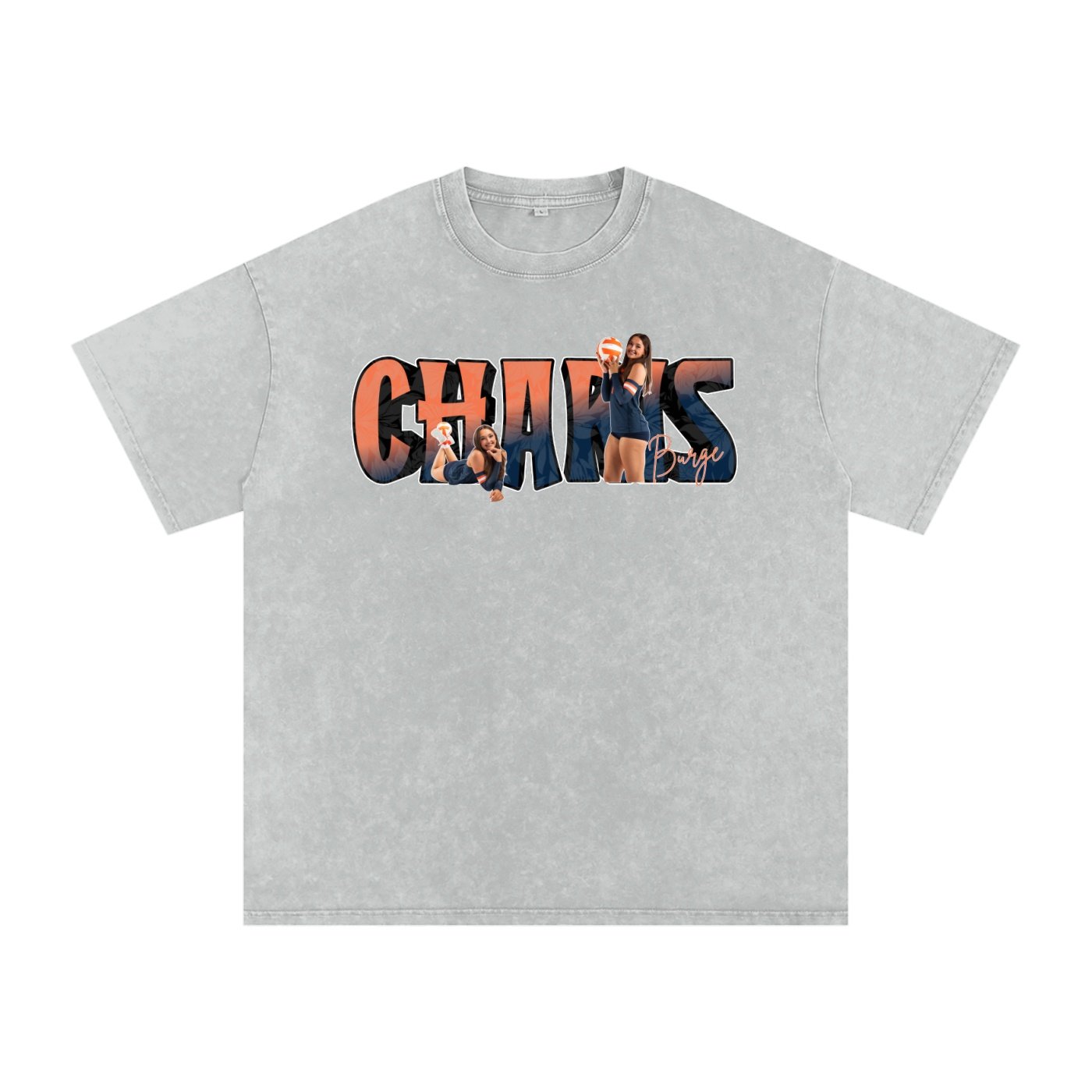 Charis Burge Snow Washed Oversized TEE - Image 2