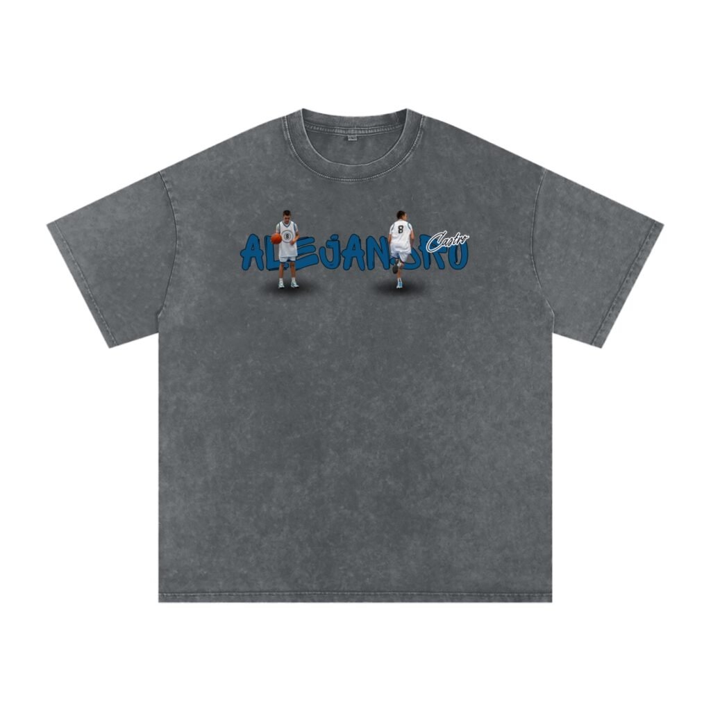 Alejandro Castro Snow Washed Oversized TEE