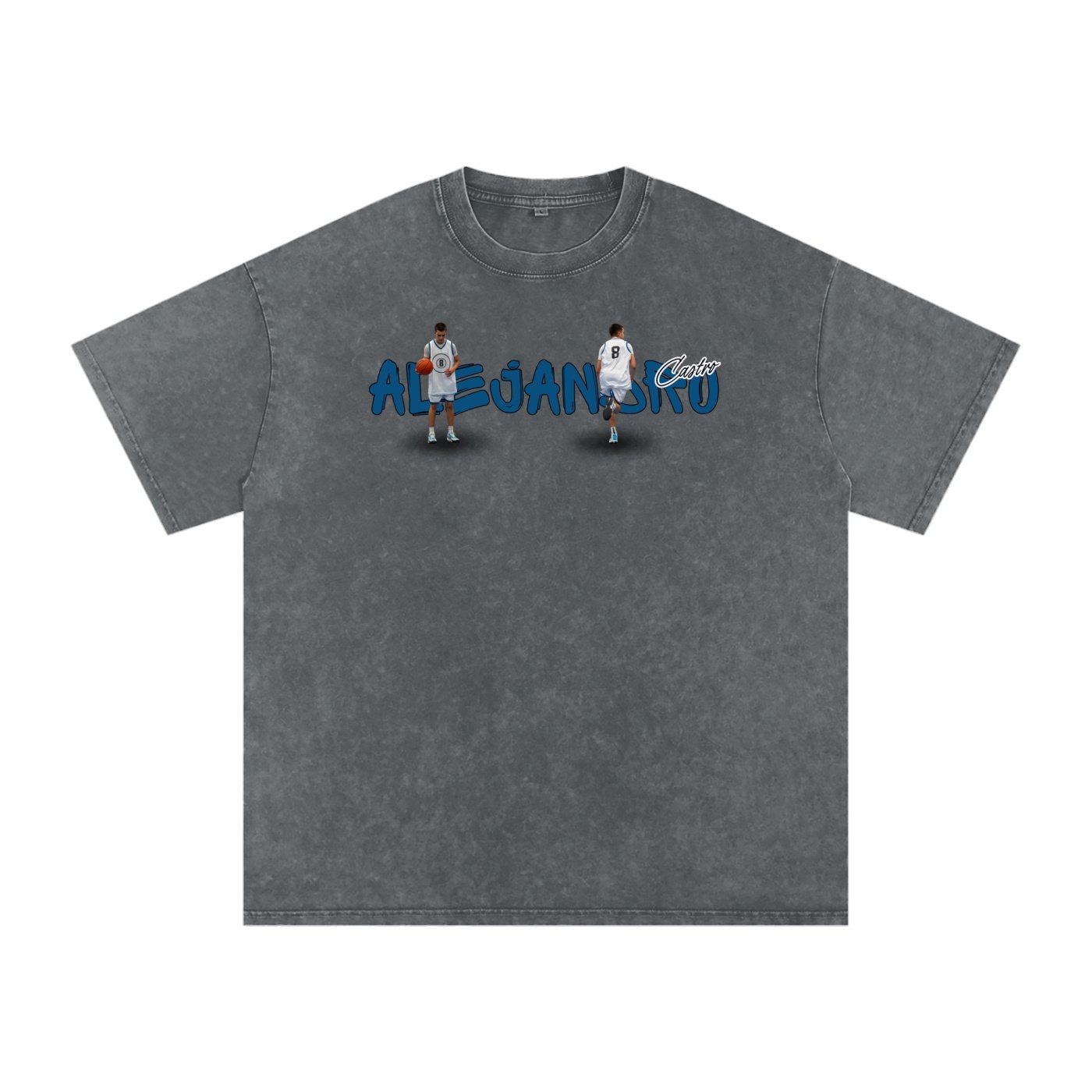 Alejandro Castro Snow Washed Oversized TEE - Image 4