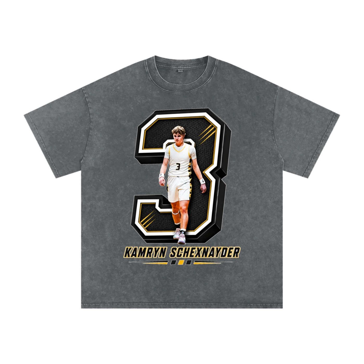Kamryn Schexnayder Snow Washed Oversized TEE - Image 4
