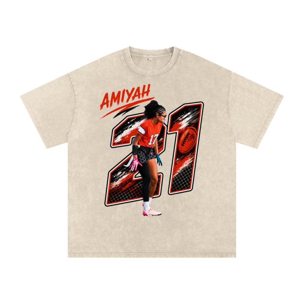 Amiyah Dunn Snow Washed Oversized TEE