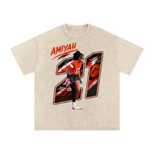 Amiyah Dunn Snow Washed Oversized TEE - Image 2