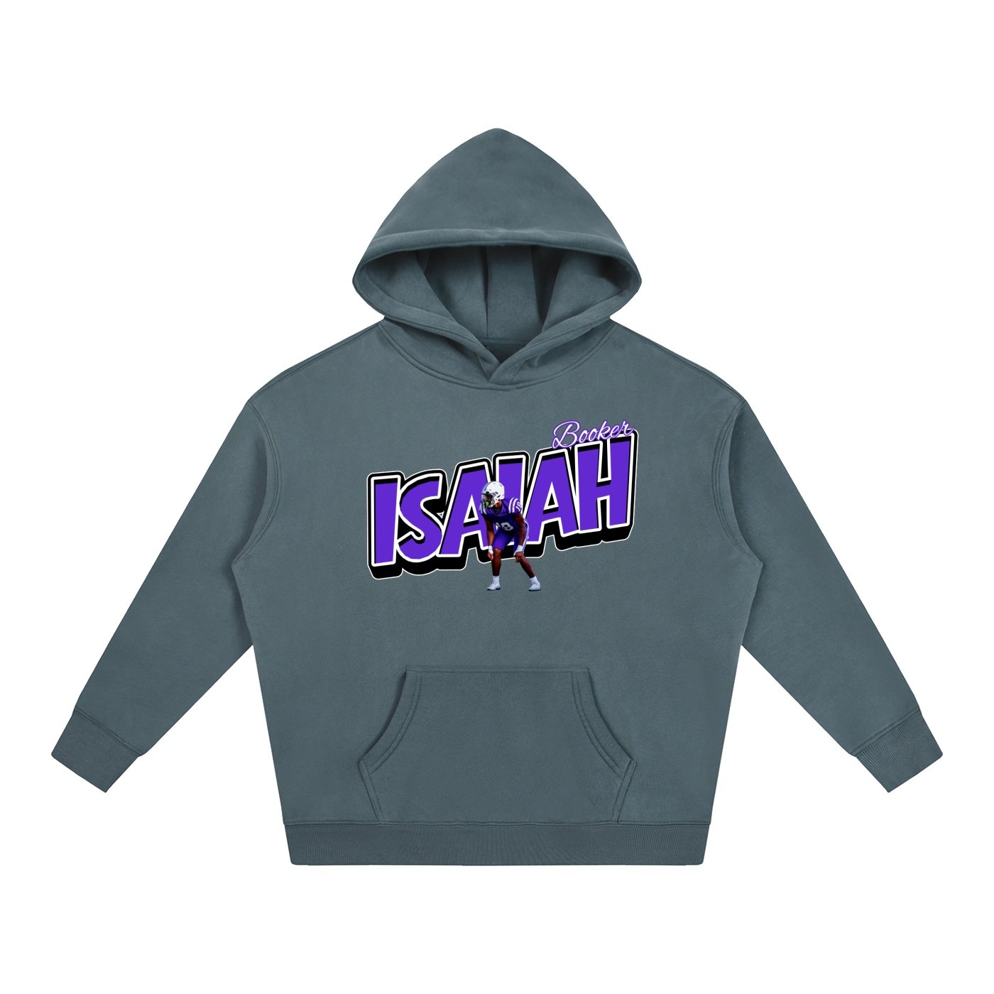 Isaiah booker Oversize Fleeced Hoodie - Image 4