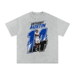 Anthony Austin Snow Washed Oversized TEE - Image 3