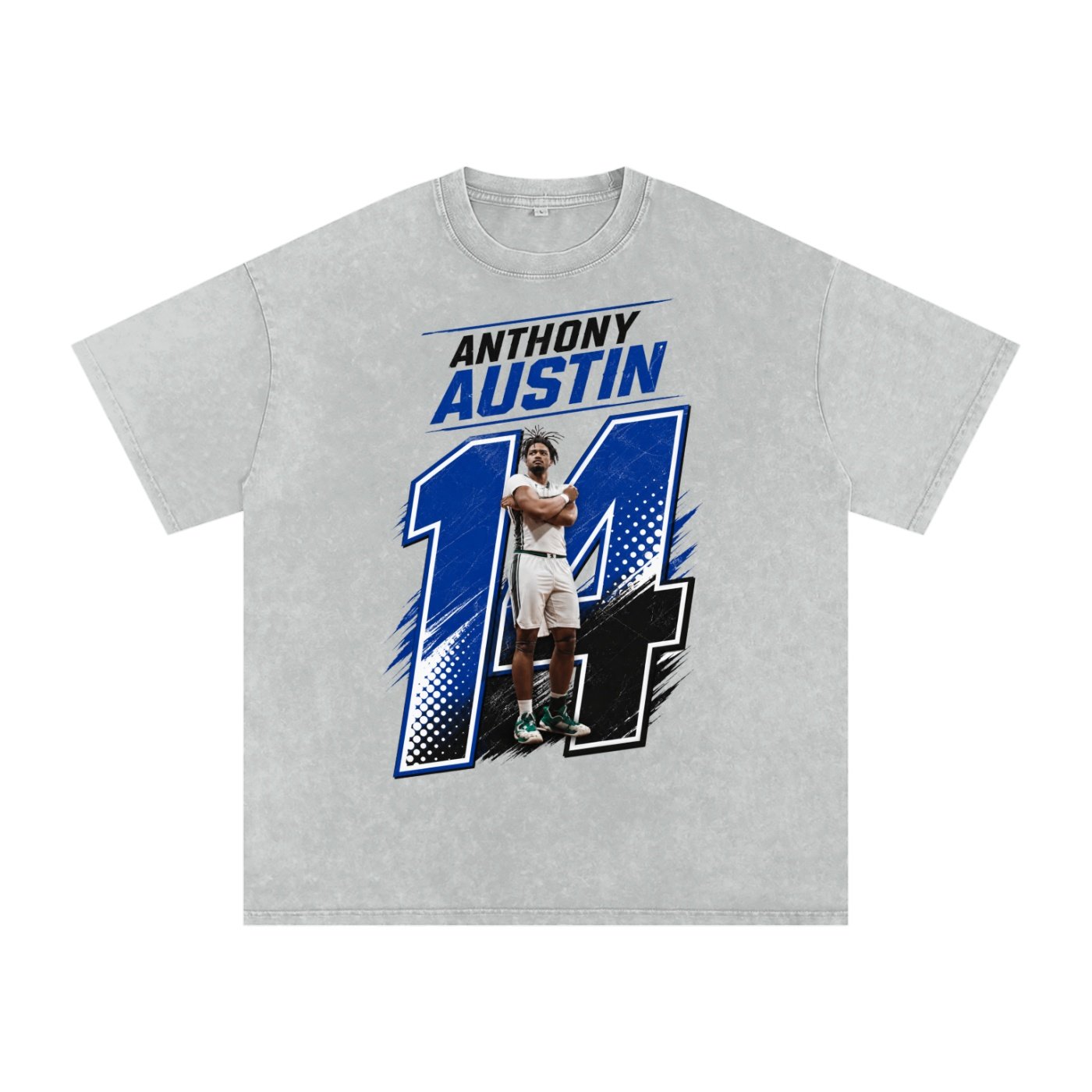 Anthony Austin Snow Washed Oversized TEE - Image 3