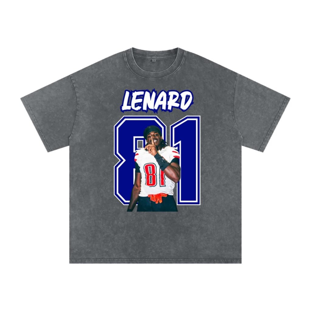 Lenard Antoine Snow Washed Oversized TEE