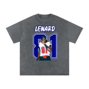 Lenard Antoine Snow Washed Oversized TEE - Image 4