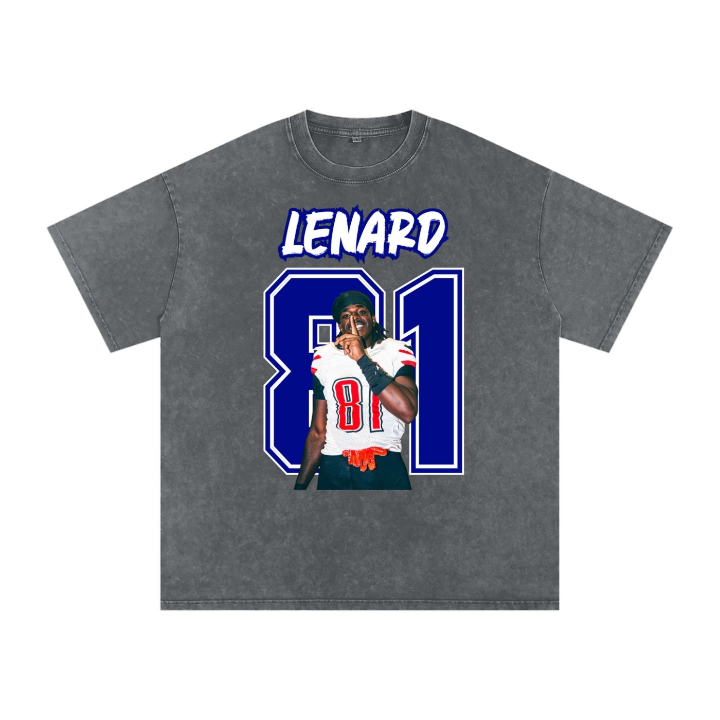 Lenard Antoine Snow Washed Oversized TEE - Image 4