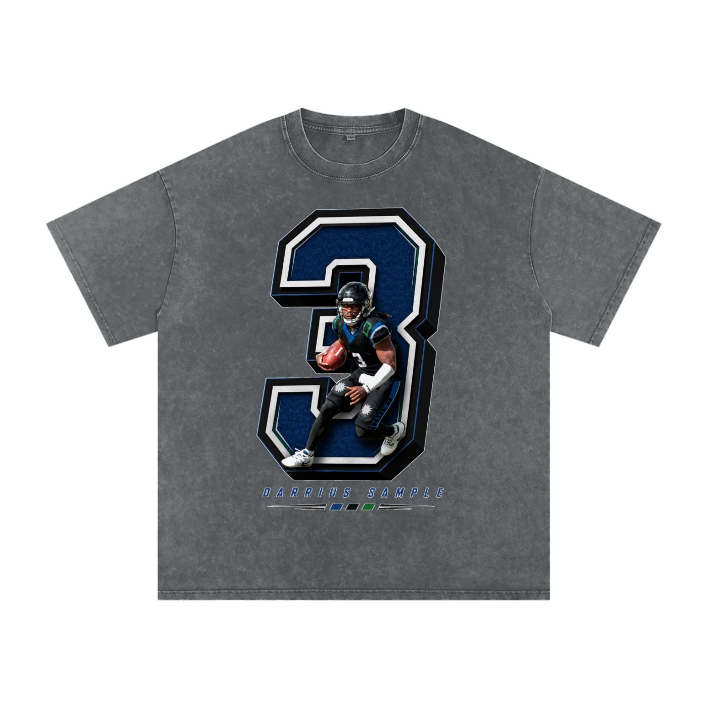 Darrius Sample Snow Washed Oversized TEE - Image 4