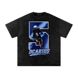 Dcarius Davis Snow Washed Oversized TEE - Image 1