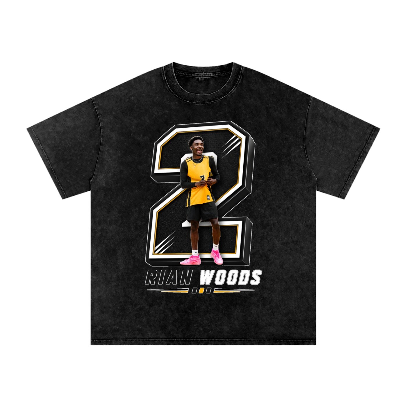 Rian Woods Snow Washed Oversized TEE - Image 1