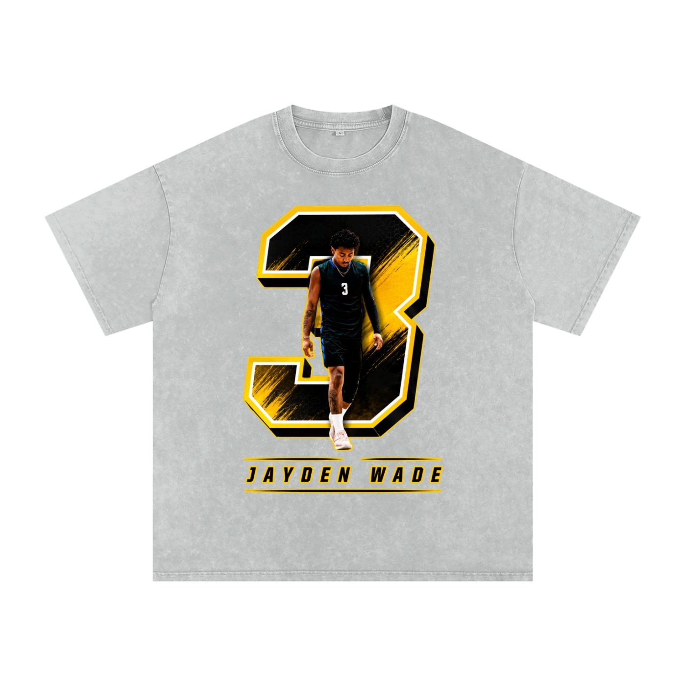 Jayden Wade Snow Washed Oversized TEE - Image 3