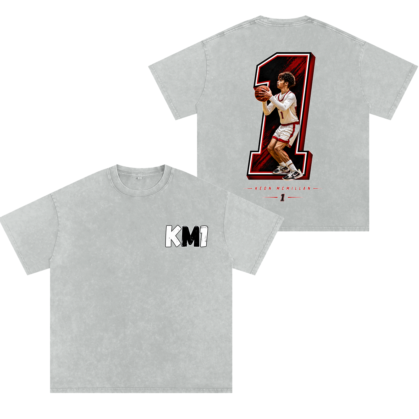 Keon McMillan Snow Washed Oversized TEE - Image 1