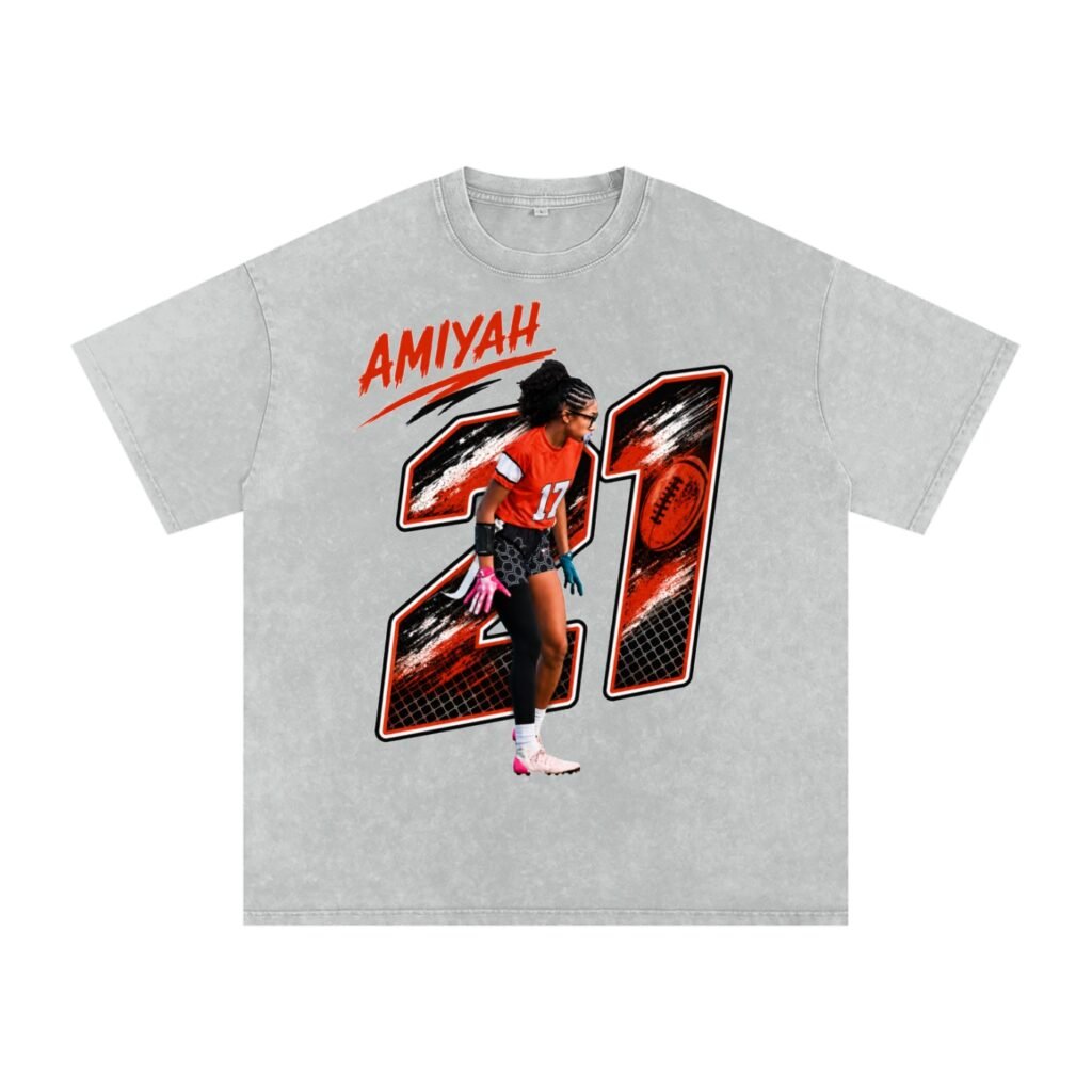 Amiyah Dunn Snow Washed Oversized TEE