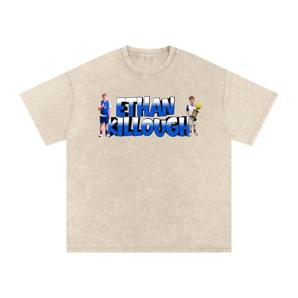 Ethan killough Snow Washed Oversized TEE