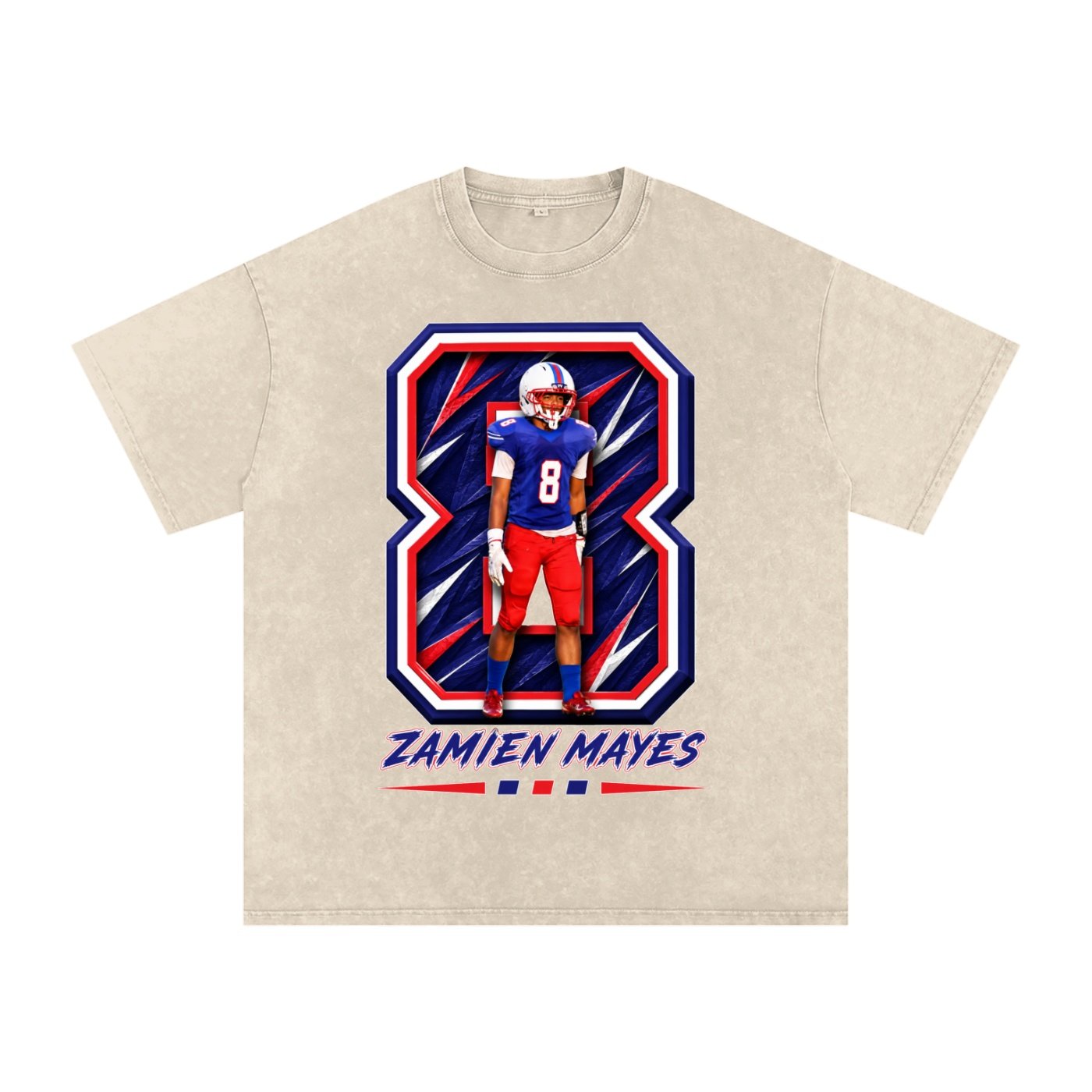 Zamien Lee Mayes Snow Washed Oversized TEE - Image 2