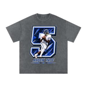 Ayden Tate Snow Washed Oversized TEE - Image 4
