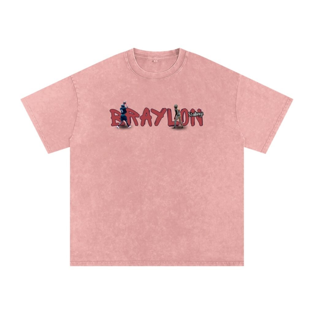Braylon Snow Washed Oversized TEE