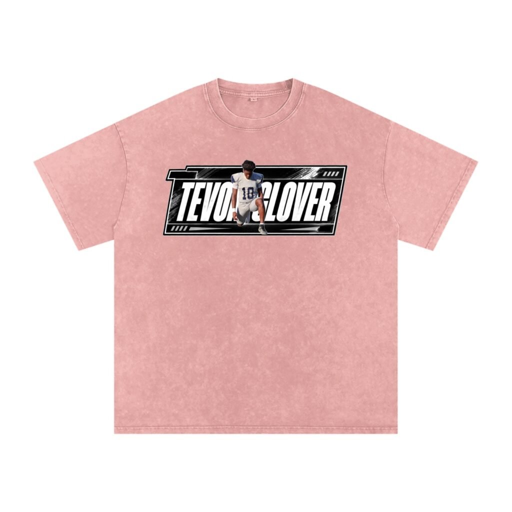 Tevon glover Snow Washed Oversized TEE