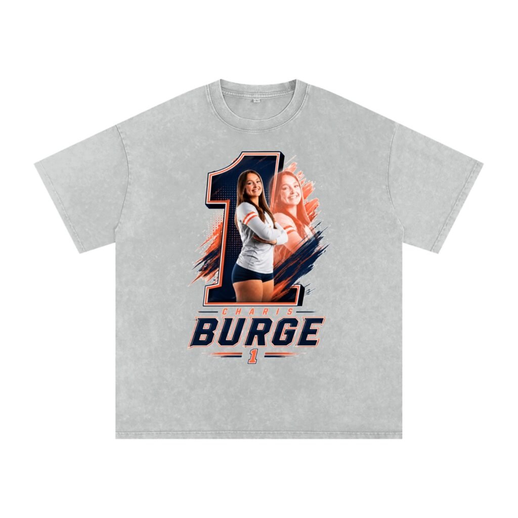 Charis Burge Snow Washed Oversized TEE