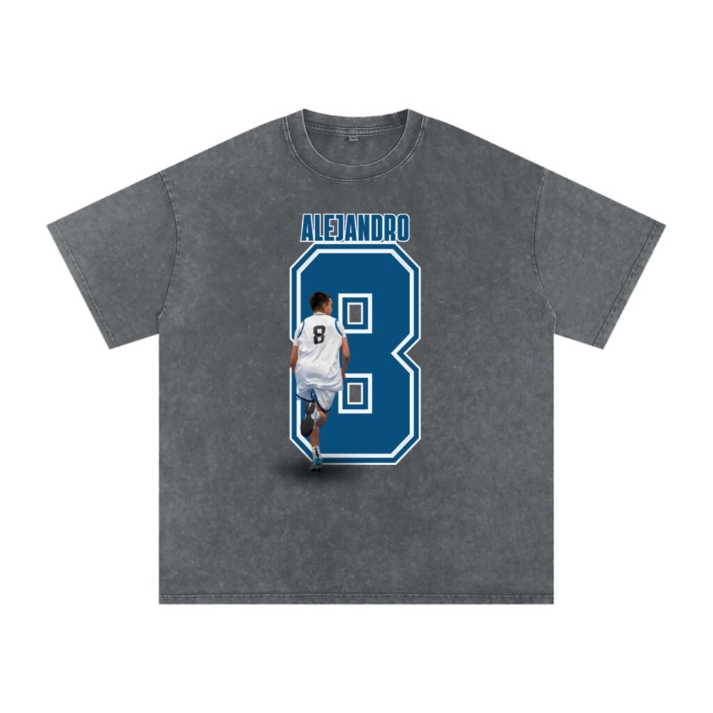 Alejandro Castro Snow Washed Oversized TEE