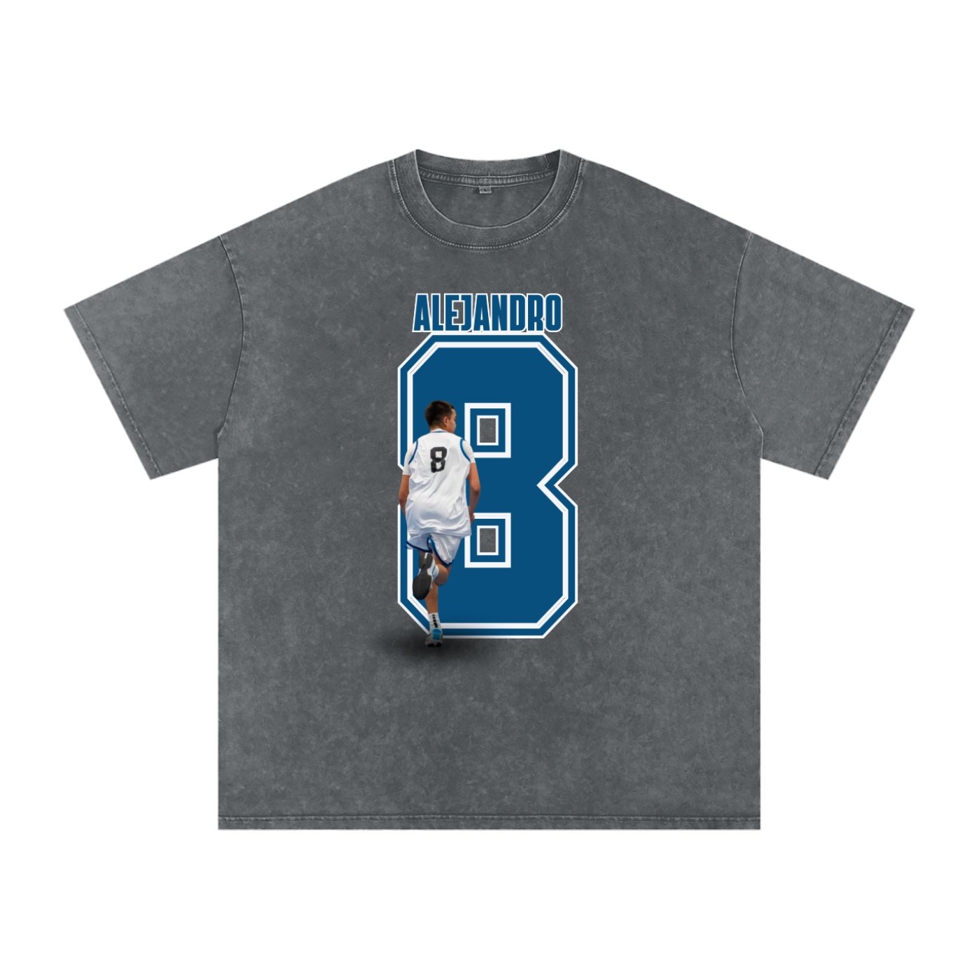 Alejandro Castro Snow Washed Oversized TEE - Image 4
