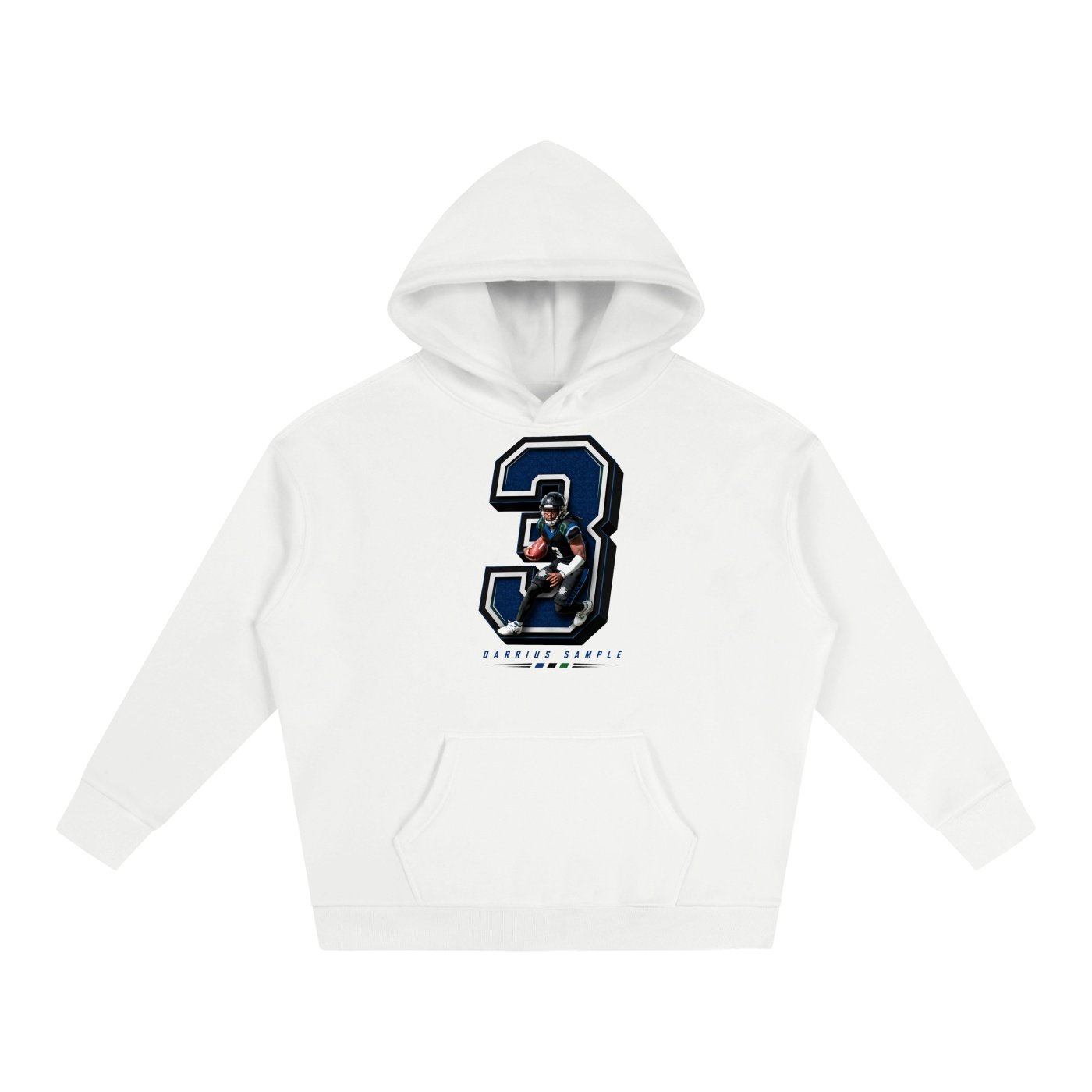 Darrius Sample Oversize Fleeced Hoodie - Image 2